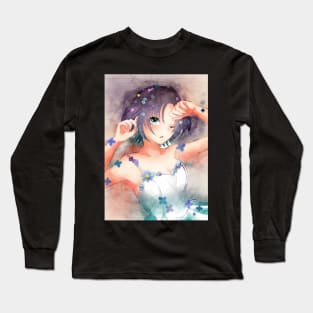 Asakura Tooru Anime Watercolor Long Sleeve T-Shirt